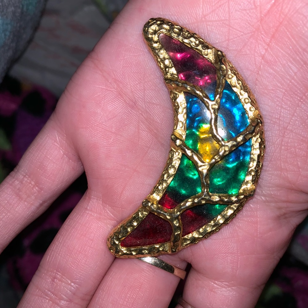 Cute moon pin